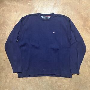 Vintage 90s Tommy Hilfiger Navy Sweater
